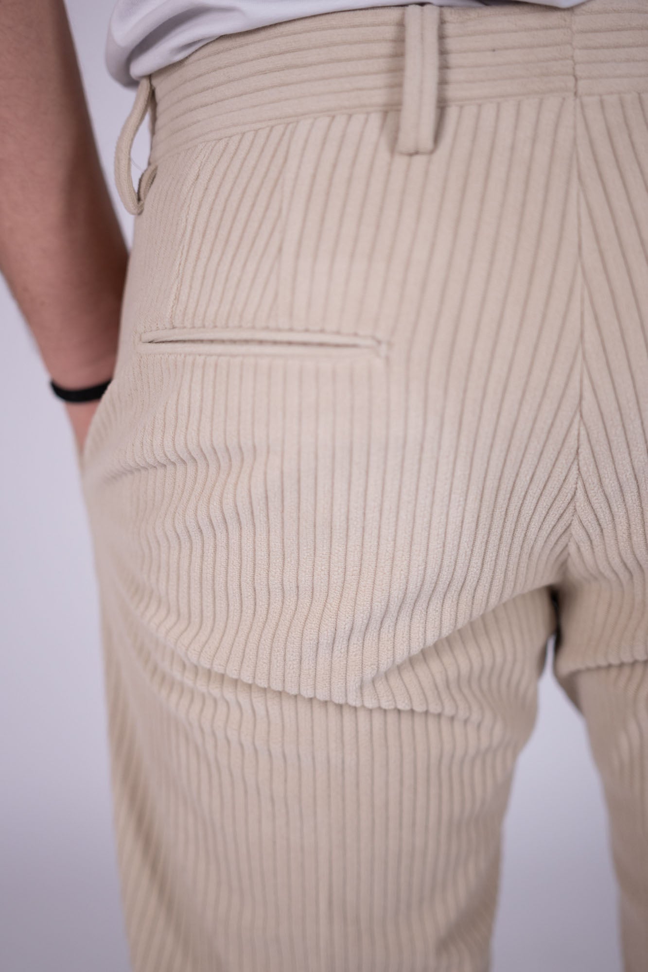 Pantalone Eredi Del Duca in velluto coste larghe