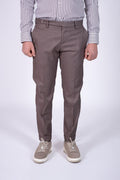 Pantalone Eredi Del Duca in lana con abbottonatura laterale