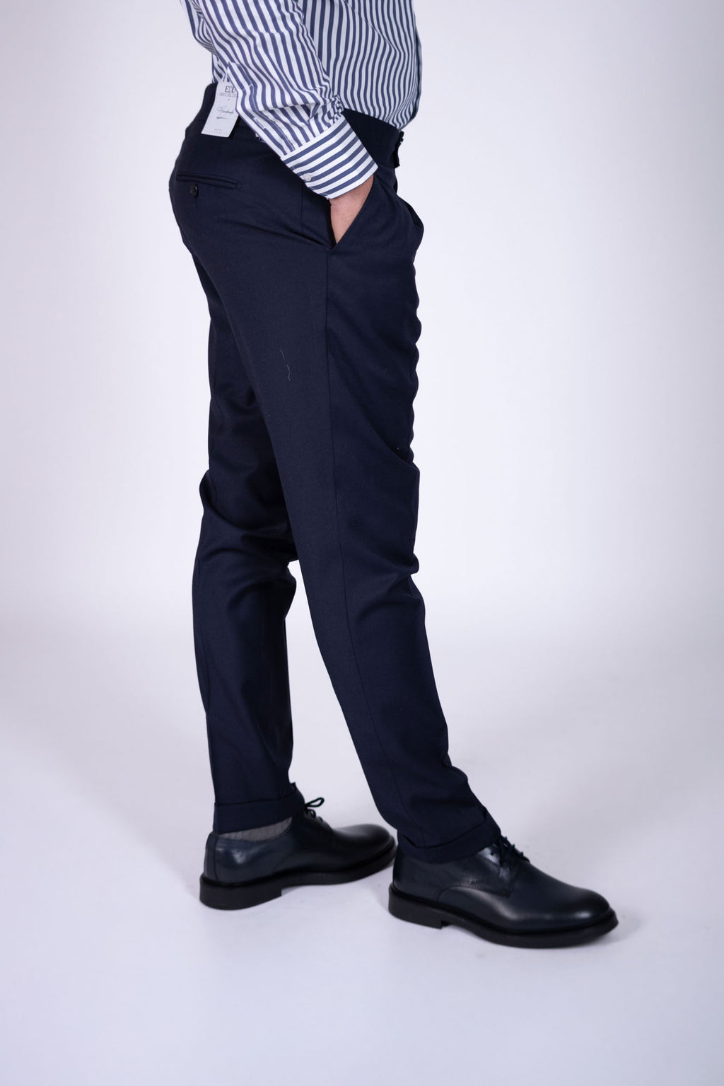 Pantalone Eredi Del Duca in lana con fibia