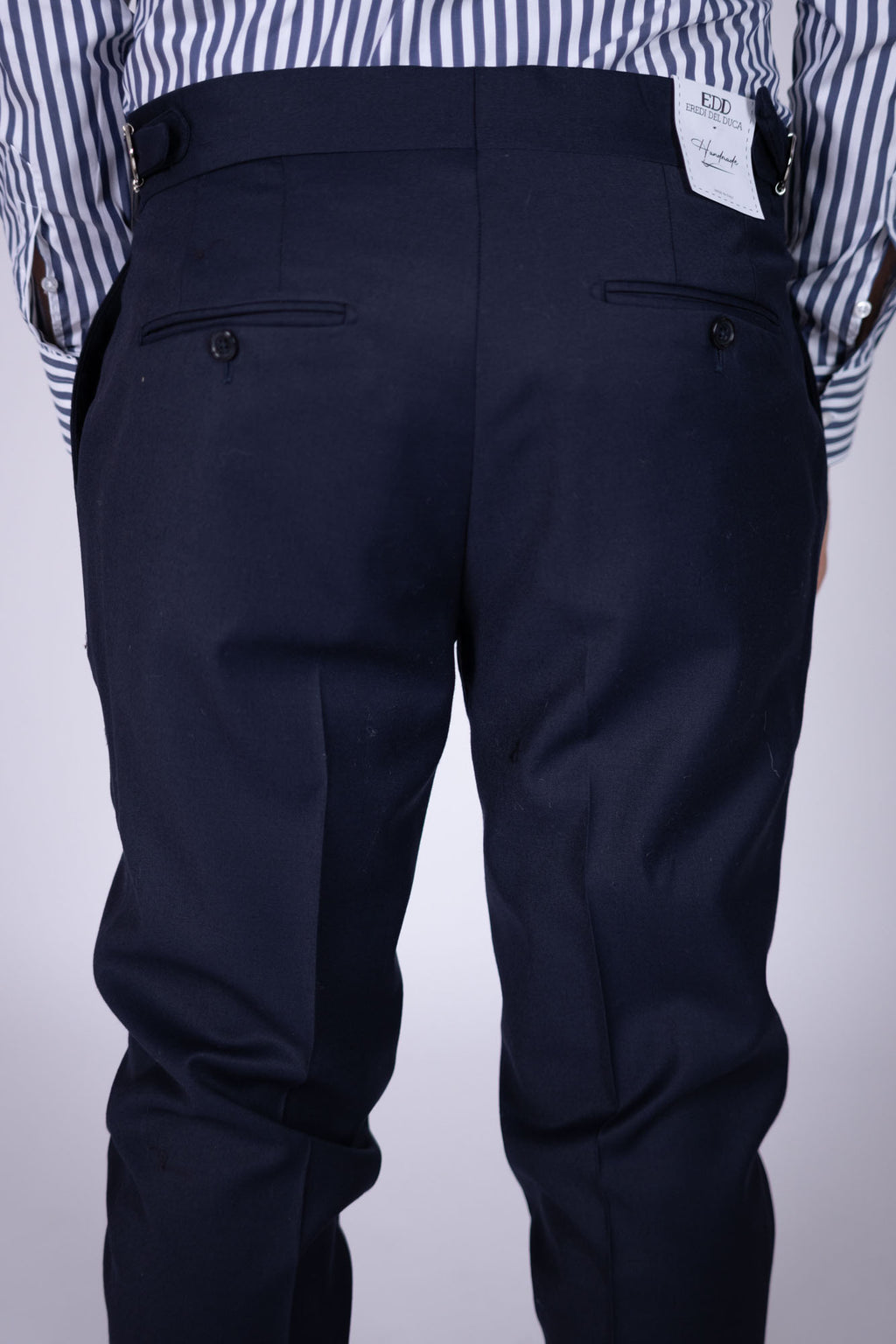 Pantalone Eredi Del Duca in lana con fibia