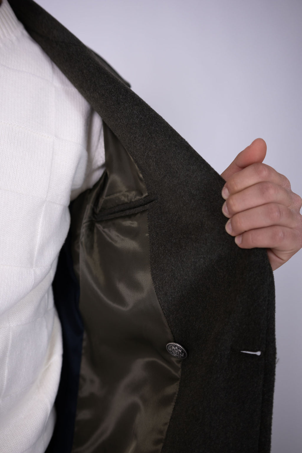 Cappotto doppiopetto Eredi Del Duca in lana