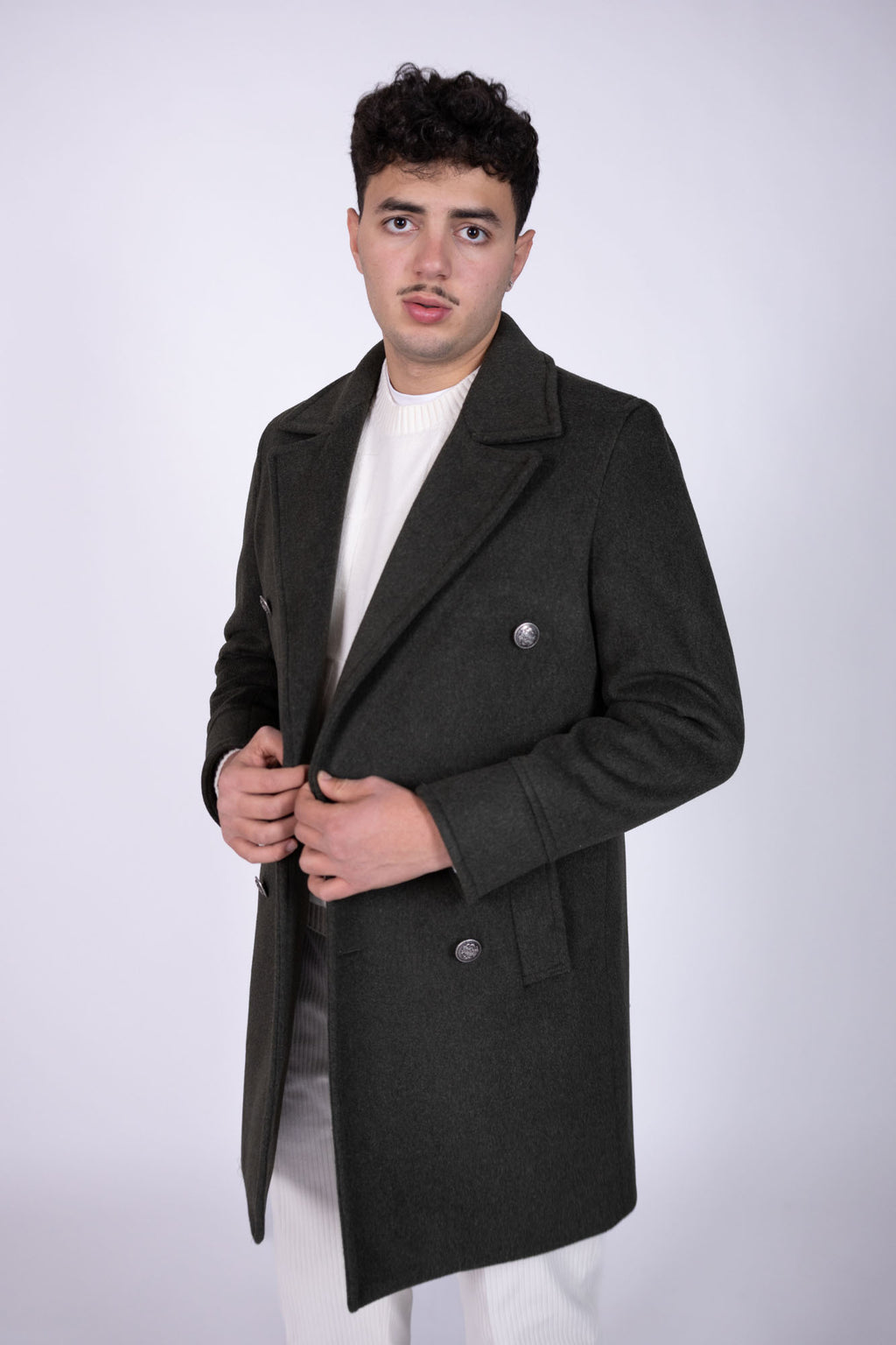 Cappotto doppiopetto Eredi Del Duca in lana