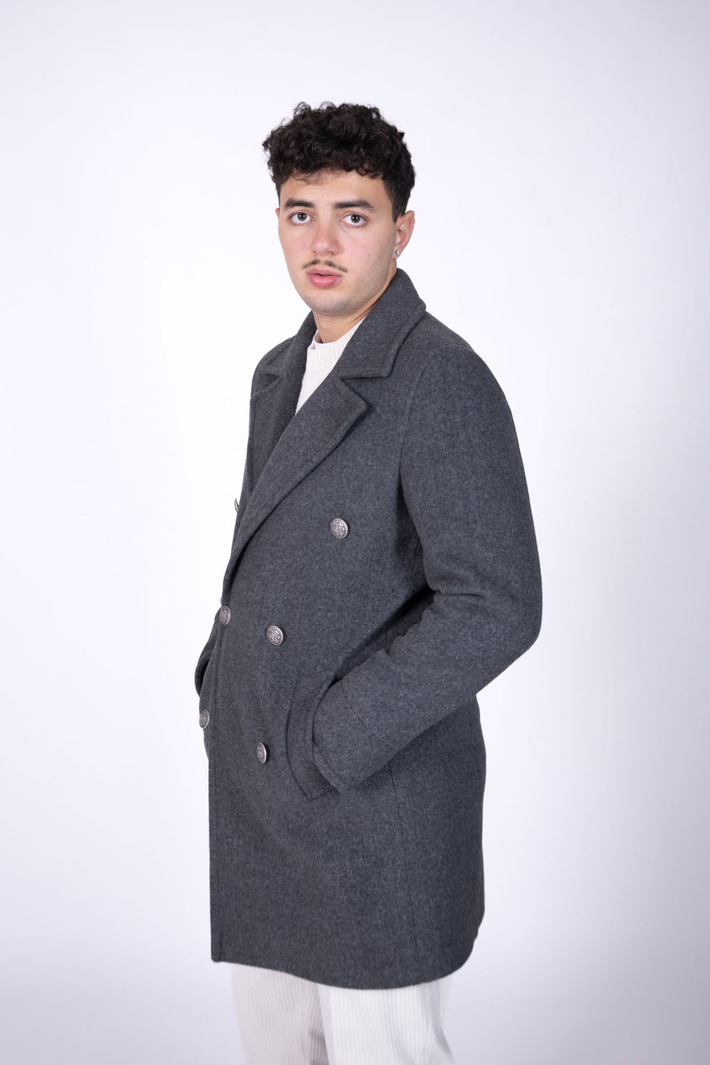 Cappotto doppiopetto Eredi Del Duca in lana