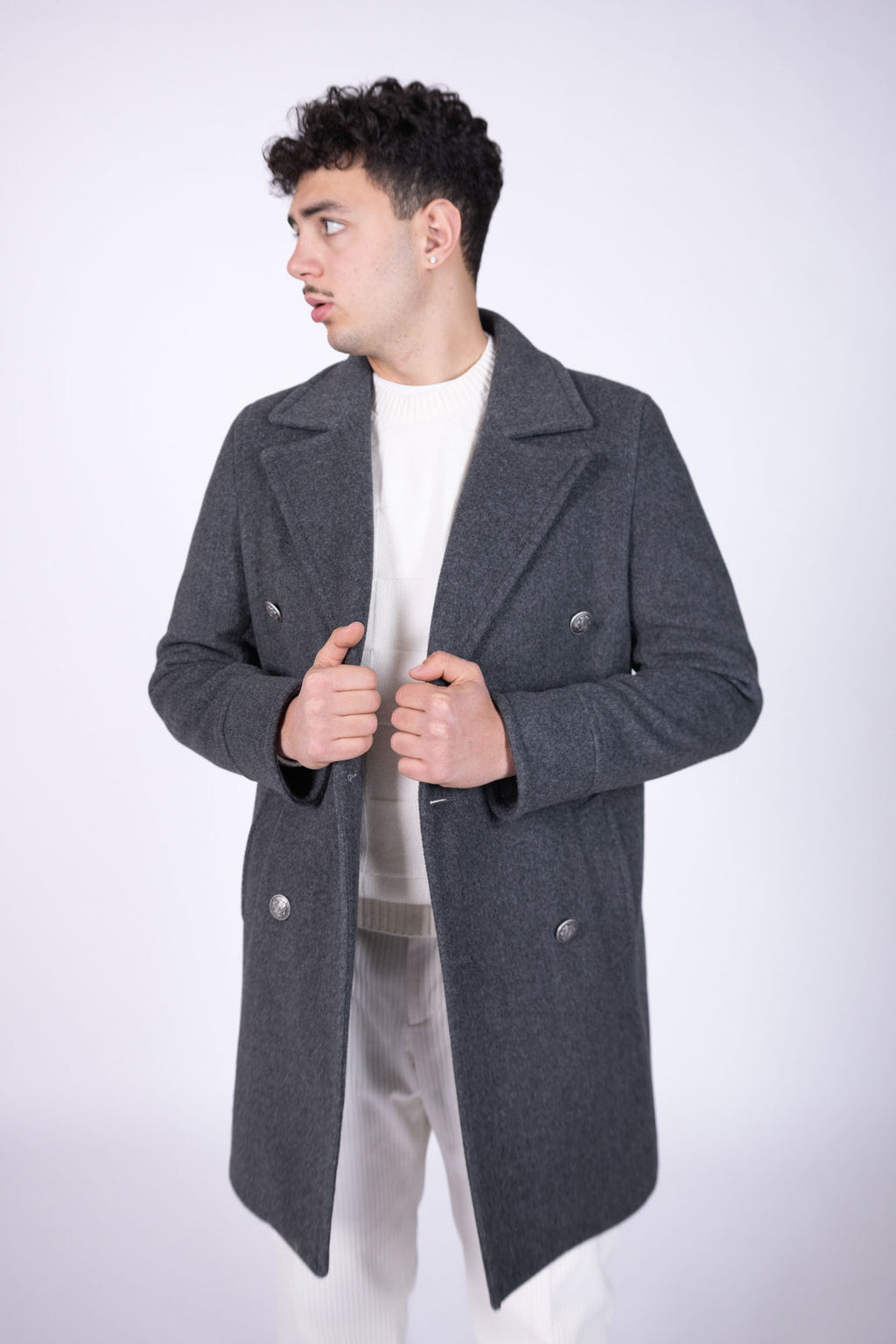 Cappotto doppiopetto Eredi Del Duca in lana