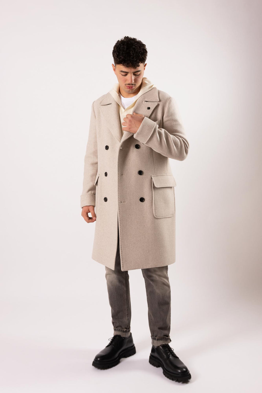 Cappotto doppiopetto Outfit in lana