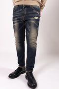 Jeans Different sabbiato fondo blu