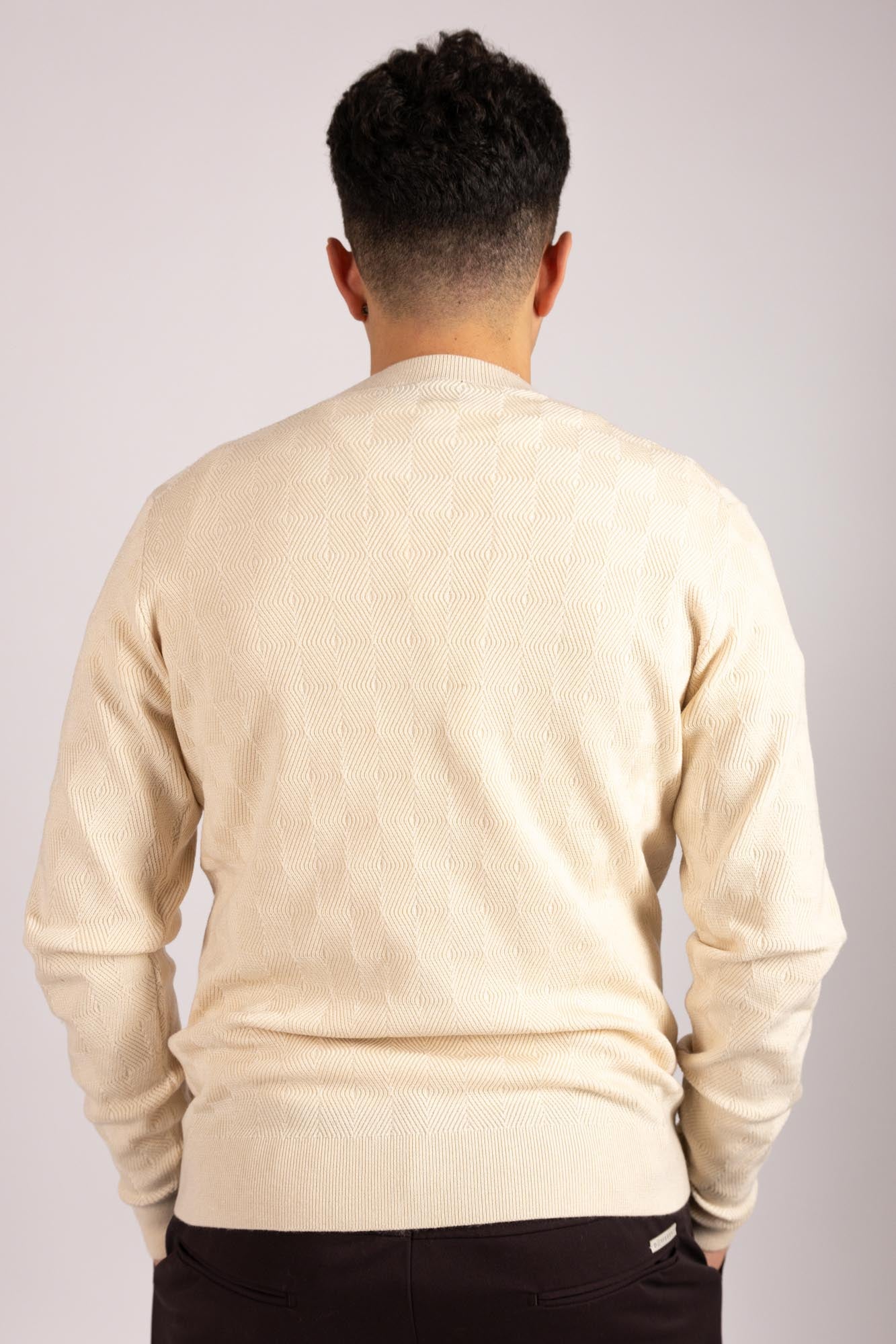 Pull-over Outfit merinos e seta con ricamo