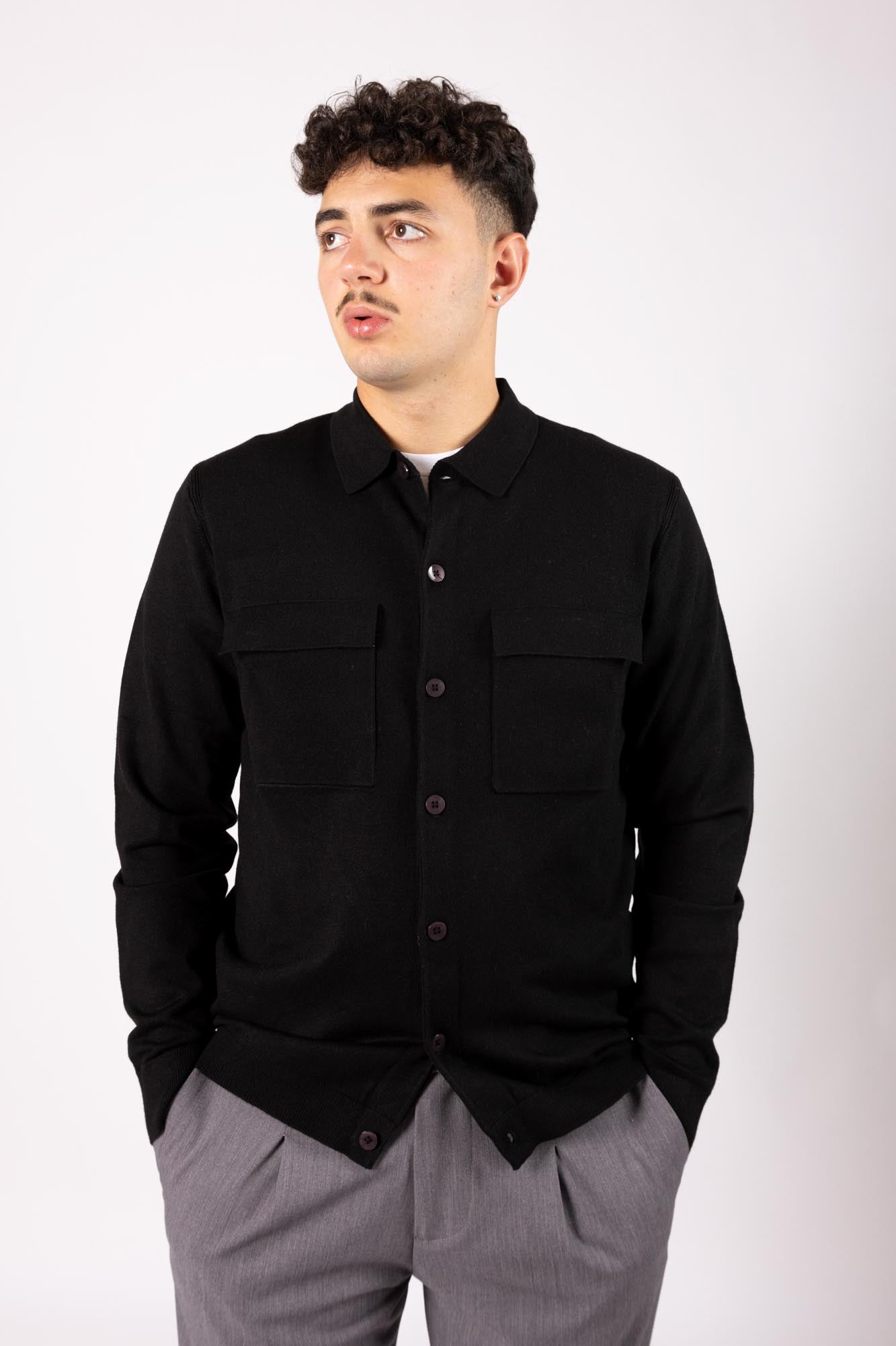 Cardigan Diktat doppio tascone